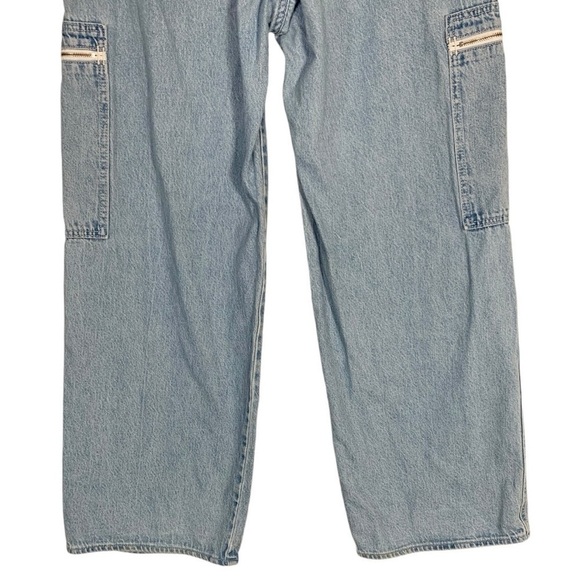 Levis High Loose Wide Leg Cargo Jeans Size 32 - Picture 6 of 9
